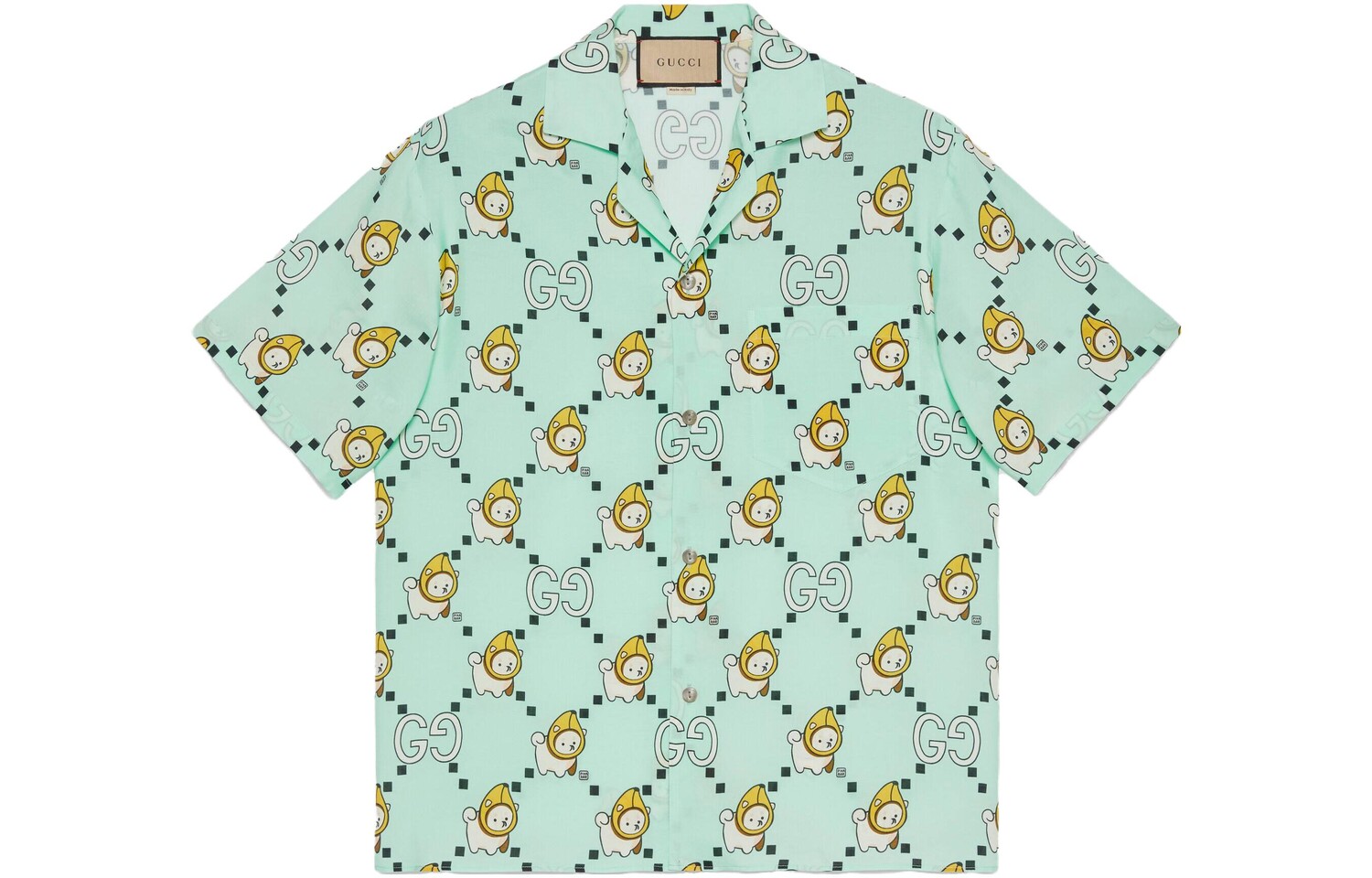 Рубашка мужская бирюзовая Gucci, бирюзовый
Рубашка мужская бирюзовая Gucci, бирюзовый