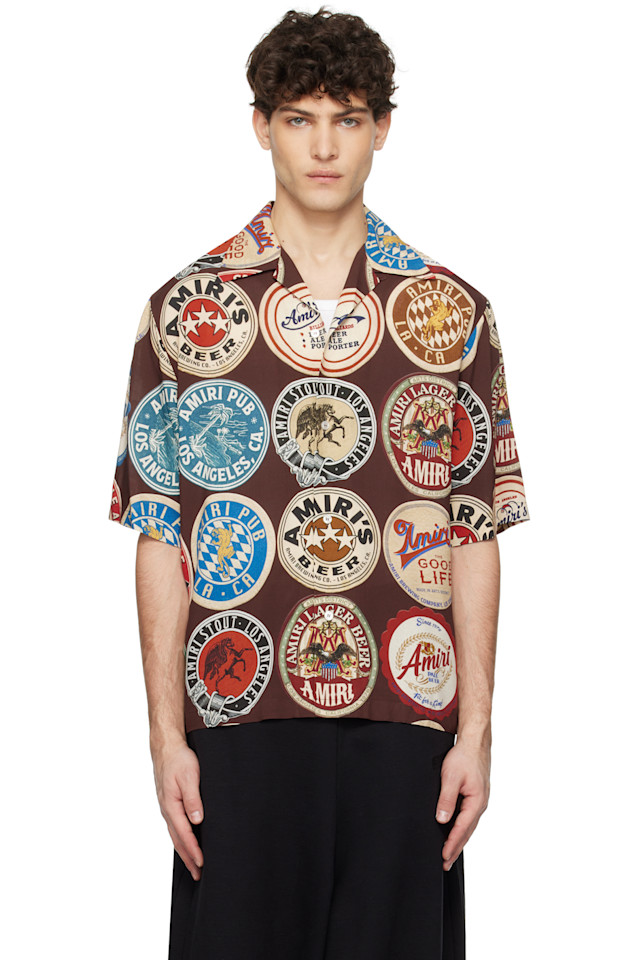 Футболка в стиле боулинг Amiri с принтом "coasters" Amiri, коричневый
Футболка в стиле боулинг Amiri с принтом "coasters" Amiri, коричневый