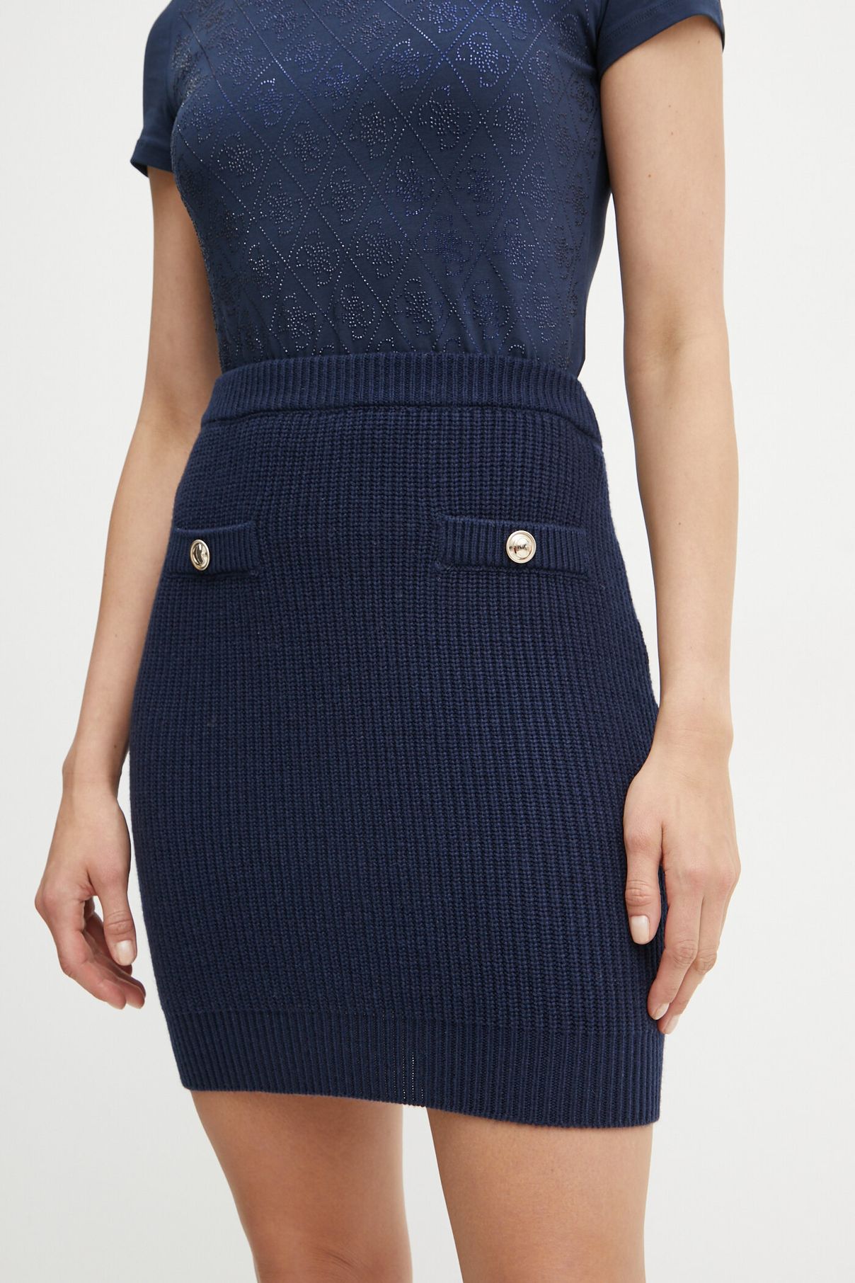 Юбка с добавлением шерсти ZYLEE Guess, темно-синий
Юбка с добавлением шерсти ZYLEE Guess, темно-синий