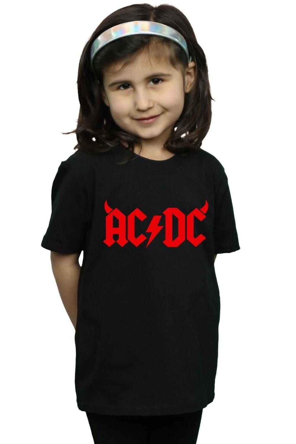 Хлопковая футболка с логотипом Horns AC/DC, черный
Хлопковая футболка с логотипом Horns AC/DC, черный