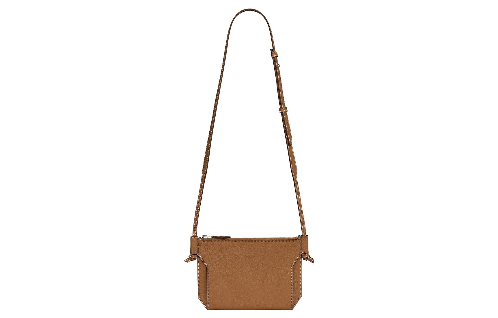 Ультрапла Эверколор Телячья Кожа Одноплечевая Сумка Через Плечо Мужская 37 Золото Золотисто-Коричневый HERMES