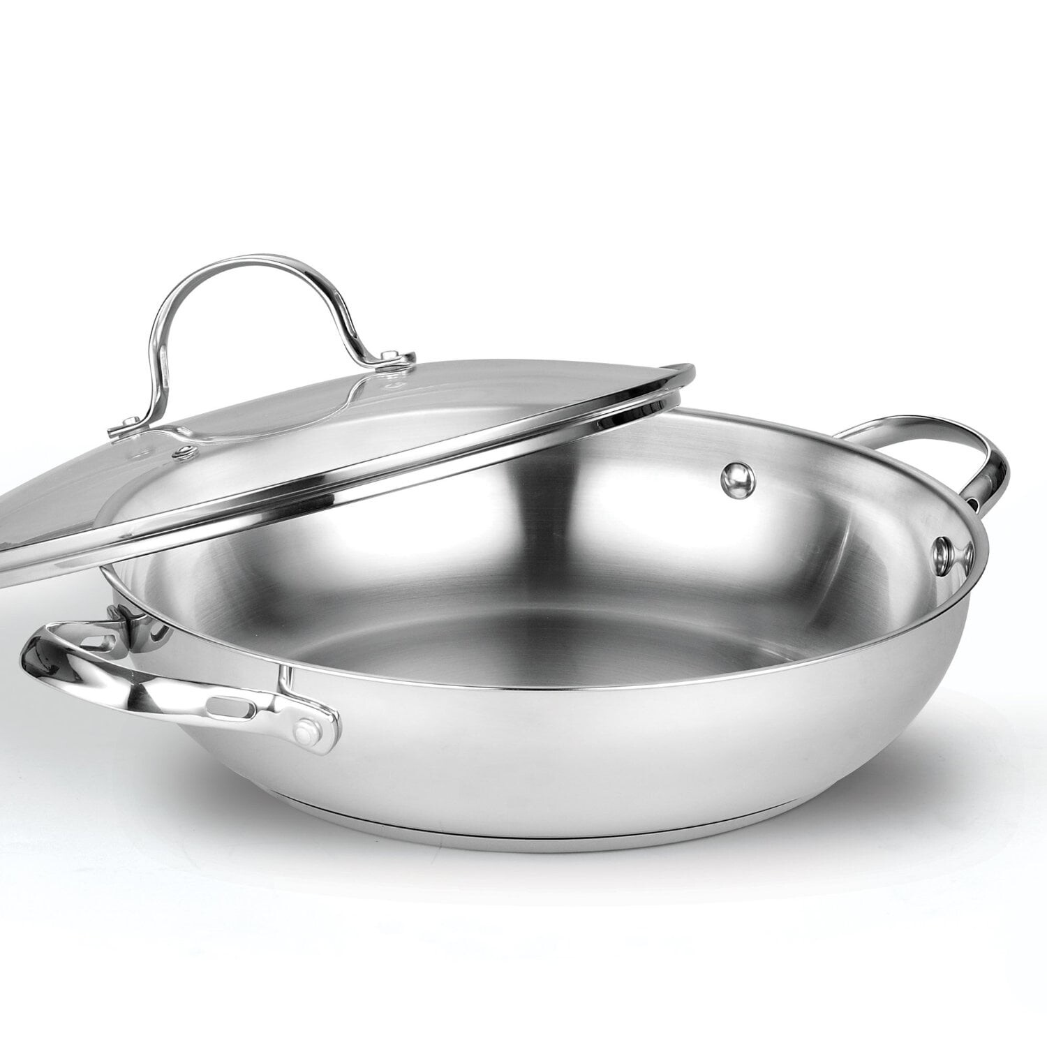 Сковорода-вок из нержавеющей стали со стеклянной крышкой Cooks Standard диаметр 30 см, серебристый
Сковорода-вок из нержавеющей стали со стеклянной крышкой Cooks Standard диаметр 30 см, серебристый