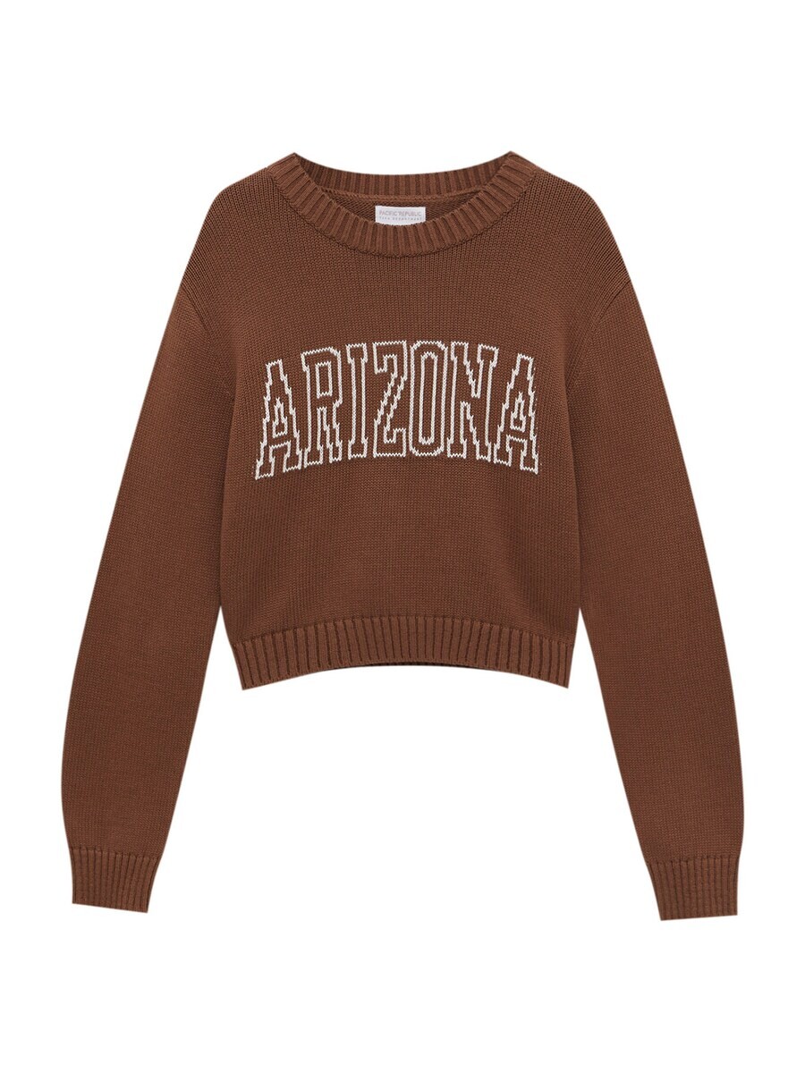 Свитер Pull&Bear, коричневый
Свитер Pull&Bear, коричневый