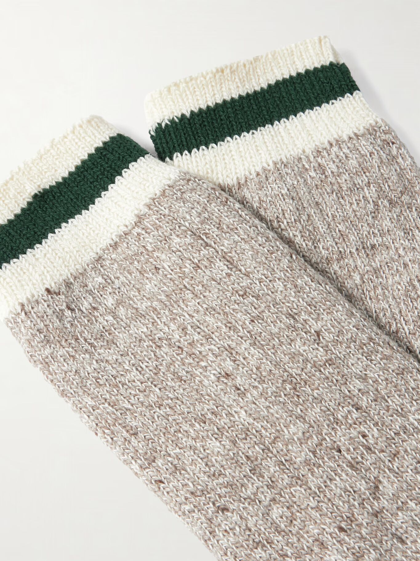 Тряпичные носки в полоску, две пары, ребристая вязка BEAMS PLUS, серый
Тряпичные носки в полоску, две пары, ребристая вязка BEAMS PLUS, серый