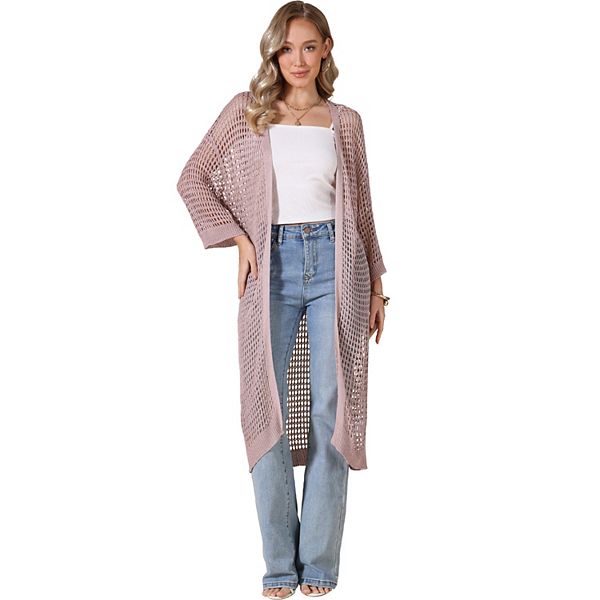 Вязаный длинный кардиган для женщин с рукавом 3/4 Inspire Chic, Pink
Вязаный длинный кардиган для женщин с рукавом 3/4 Inspire Chic, Pink