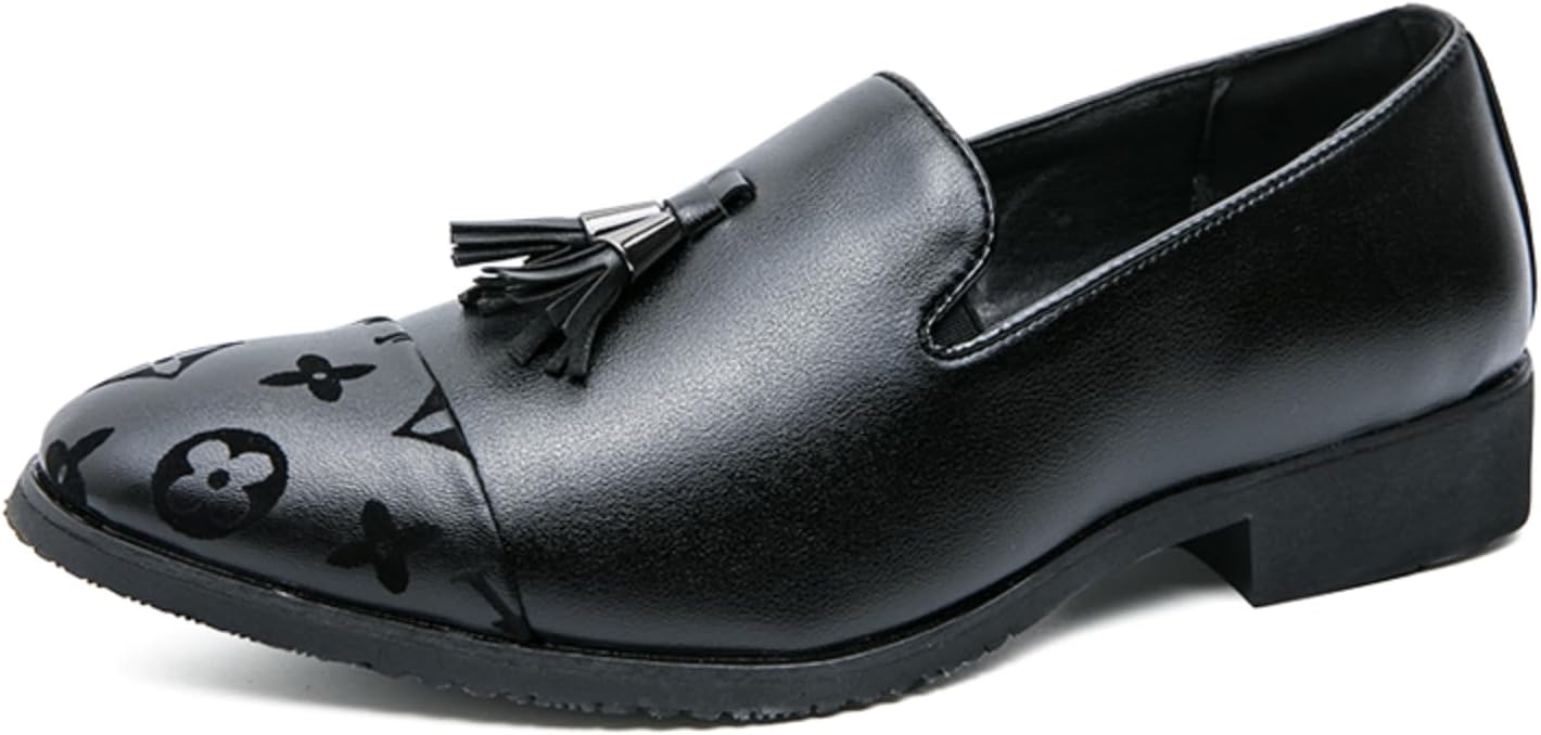 Мужские лоферы с кисточкой - тисненая кожа, стильная формальная обувь - идеально для деловых ужинов, рабочих дней и повседневных поездок Aokisx, черный
Мужские лоферы с кисточкой - тисненая кожа, стильная формальная обувь - идеально для деловых ужинов, рабочих дней и повседневных поездок Aokisx, черный