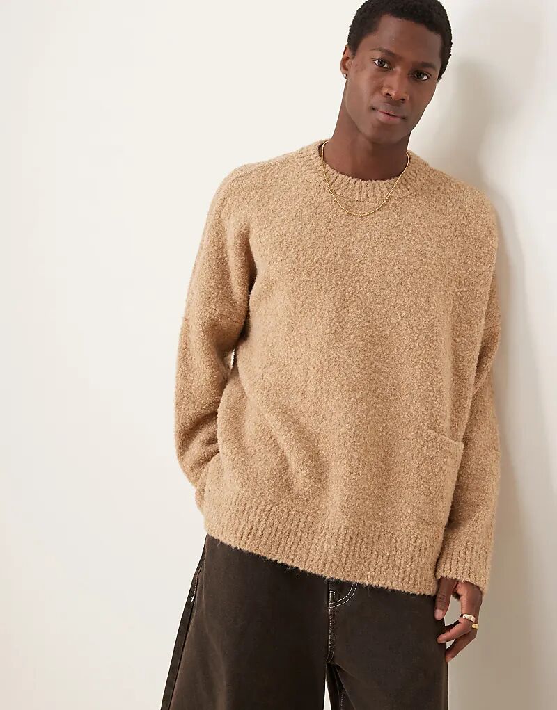 Свободный свитер-поло ASOS DESIGN бежевого цвета с очень свободным кроем и нагрудным карманом из текстурированной вязки
Свободный свитер-поло ASOS DESIGN бежевого цвета с очень свободным кроем и нагрудным карманом из текстурированной вязки