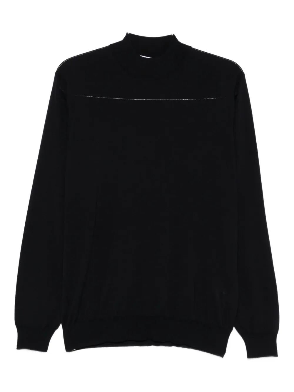 Шерстяной свитер с воротником-стойкой Lardini, синий
Шерстяной свитер с воротником-стойкой Lardini, синий