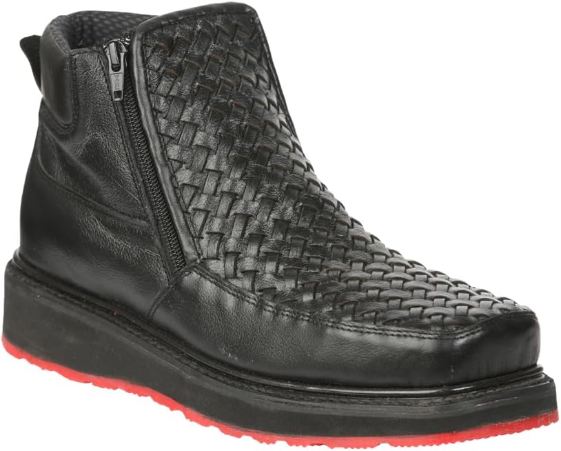 Мужские ботинки на щиколотку El General из кожи Petatillo с квадратным носком, молнией и плетением корзинки Generic, черный
Мужские ботинки на щиколотку El General из кожи Petatillo с квадратным носком, молнией и плетением корзинки Generic, черный