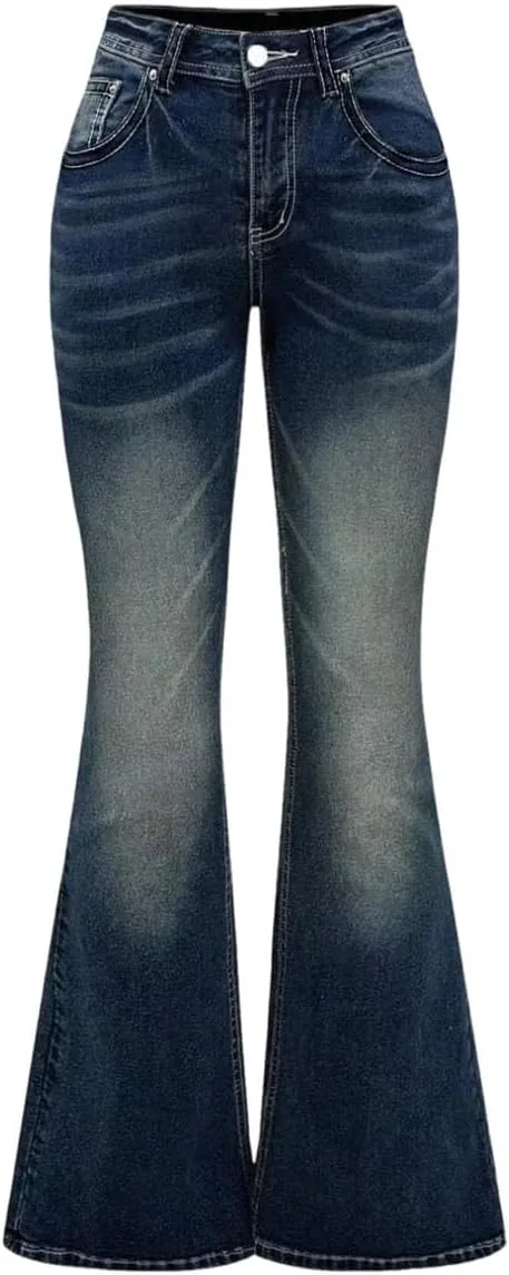 Женские джинсы с высокой талией и расклешенным низом, вышивка, винтажный стиль
Женские джинсы с высокой талией и расклешенным низом, вышивка, винтажный стиль