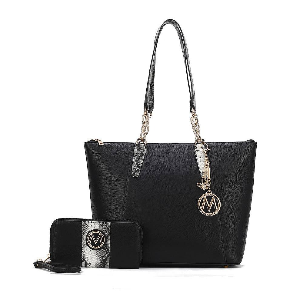 Большая сумка-тоут Ximena из веганской кожи из коллекции MKF и соответствующий кошелек на руку от Mia K MKF Collection, черный
Большая сумка-тоут Ximena из веганской кожи из коллекции MKF и соответствующий кошелек на руку от Mia K MKF Collection, черный