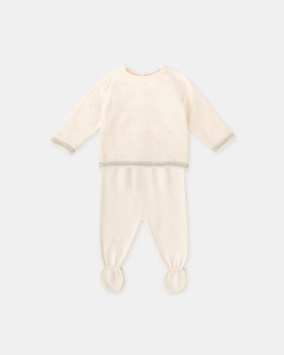 Детский комплект из двух частей с голыми ножками Tutto Piccolo, светло-бежевый
Детский комплект из двух частей с голыми ножками Tutto Piccolo, светло-бежевый