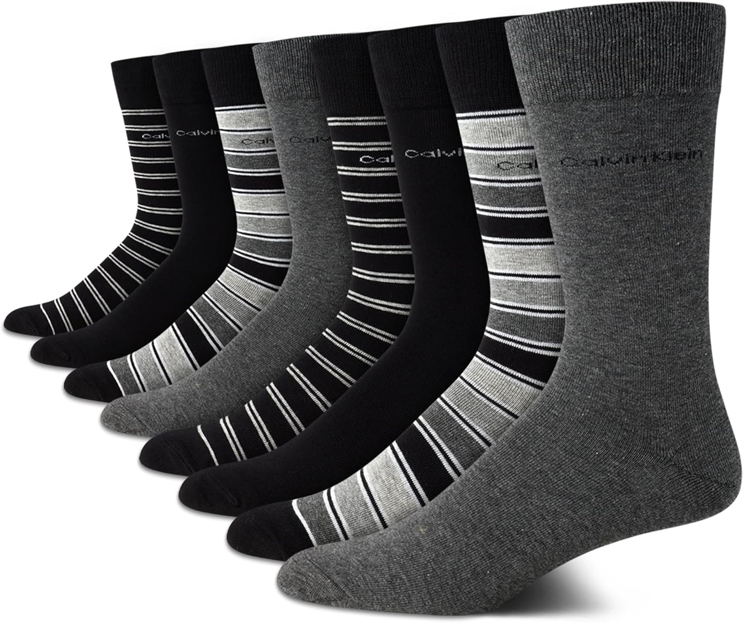 Мужские носки Calvin Klein под наряд - 8 пар дышащих рабочих носков из хлопковой смеси для мужчин, для повседневного делового и официального ношения, Black Assorted
Мужские носки Calvin Klein под наряд - 8 пар дышащих рабочих носков из хлопковой смеси для мужчин, для повседневного делового и официального ношения, Black Assorted