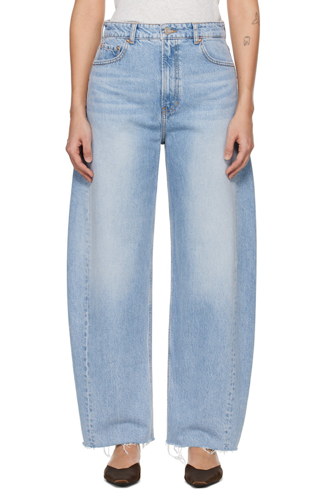 Джинсы 90-х с высокой посадкой и изогнутыми штанинами Recto, синий
Джинсы 90-х с высокой посадкой и изогнутыми штанинами Recto, синий