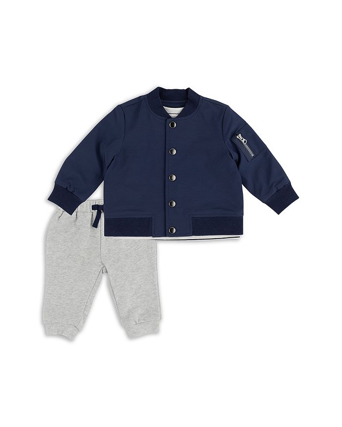 Куртка-бомбер для мальчиков, комплект из топа и брюк - Baby Miniclasix, синий
Куртка-бомбер для мальчиков, комплект из топа и брюк - Baby Miniclasix, синий