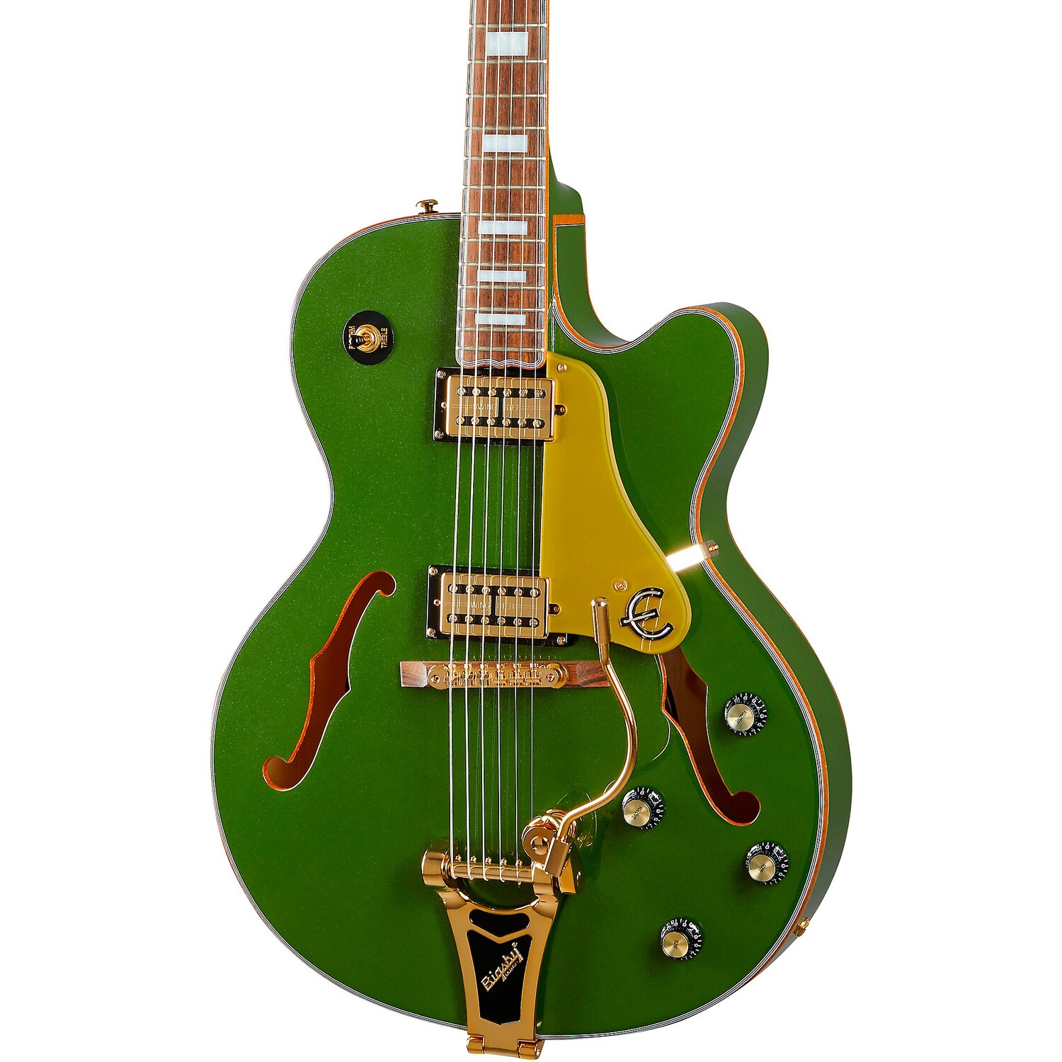 Электрогитара Epiphone Emperor Swingster Hollowbody, лесно-зеленый металлик
Электрогитара Epiphone Emperor Swingster Hollowbody, лесно-зеленый металлик