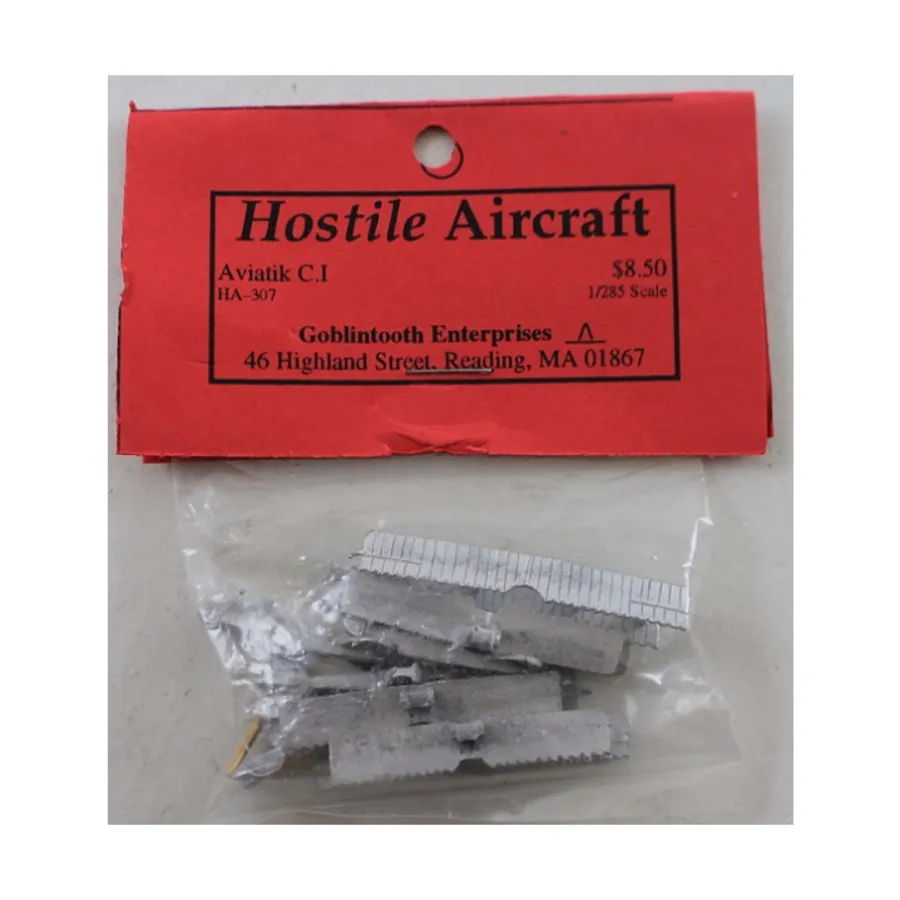 Авиатик С.И., Hostile Aircraft Miniatures - Germany Great War (1:285)
Авиатик С.И., Hostile Aircraft Miniatures - Germany Great War (1:285)