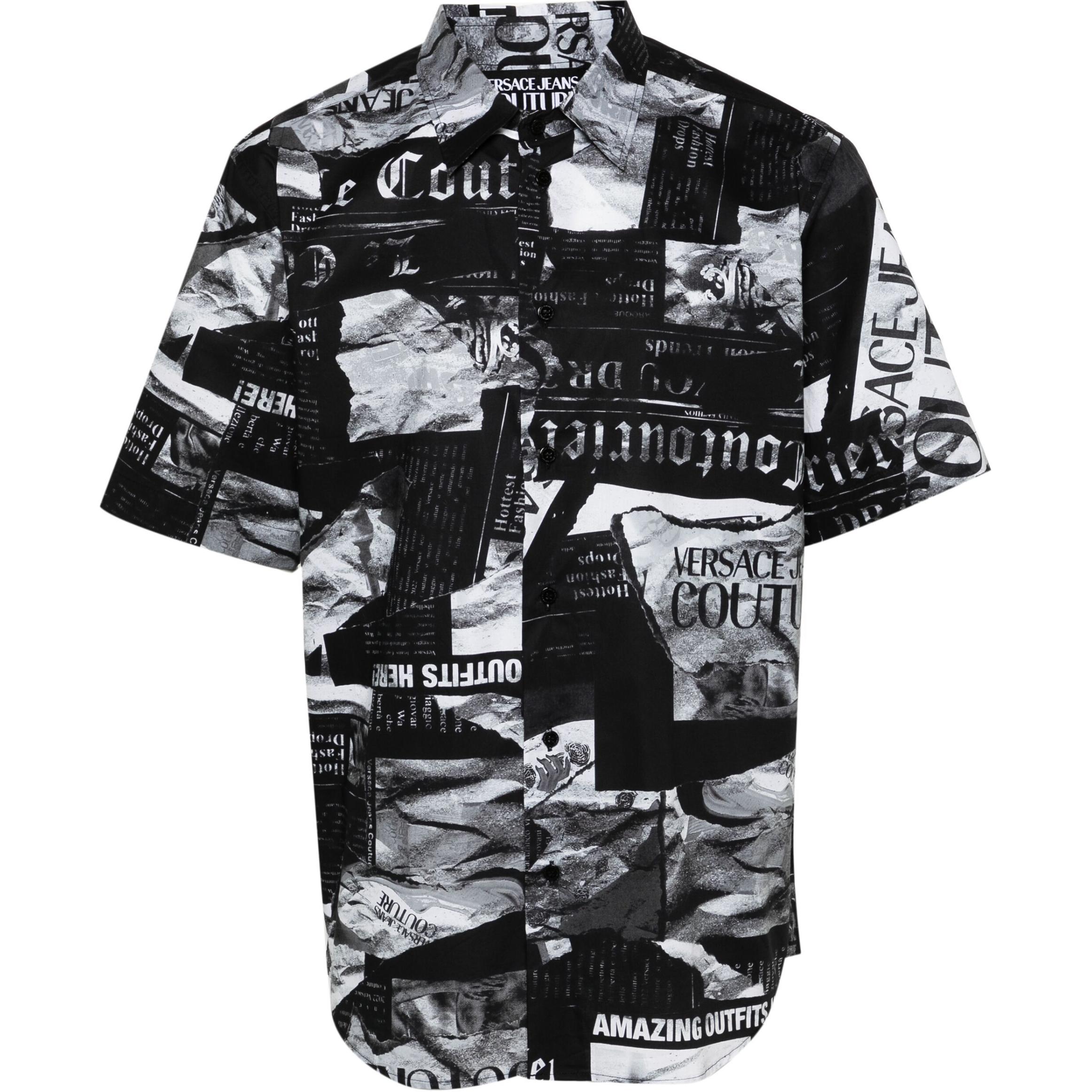 Рубашка с принтом, короткий рукав VERSACE JEANS COUTURE, черный
Рубашка с принтом, короткий рукав VERSACE JEANS COUTURE, черный