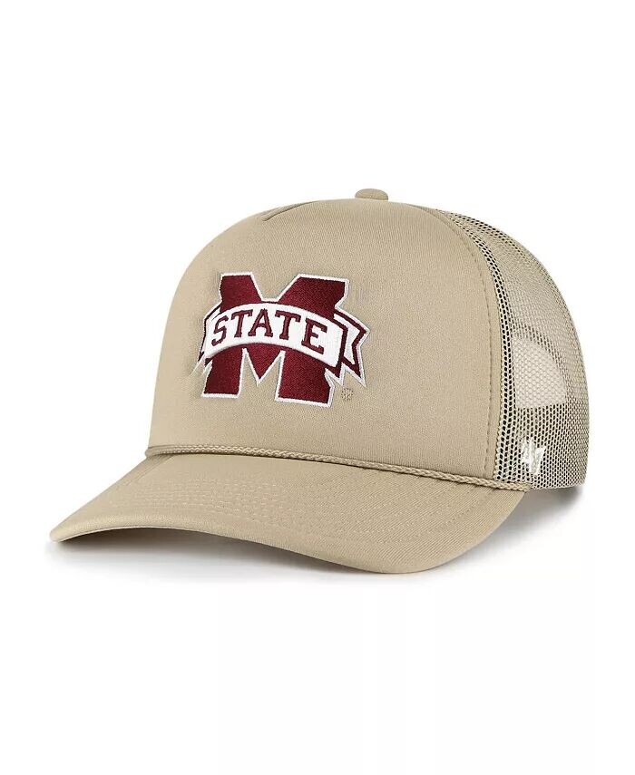 Мужская шляпа цвета хаки Mississippi State Bulldogs из пенопласта с сеткой спереди Trucker Snapback '47 Brand, бежевый
Мужская шляпа цвета хаки Mississippi State Bulldogs из пенопласта с сеткой спереди Trucker Snapback '47 Brand, бежевый