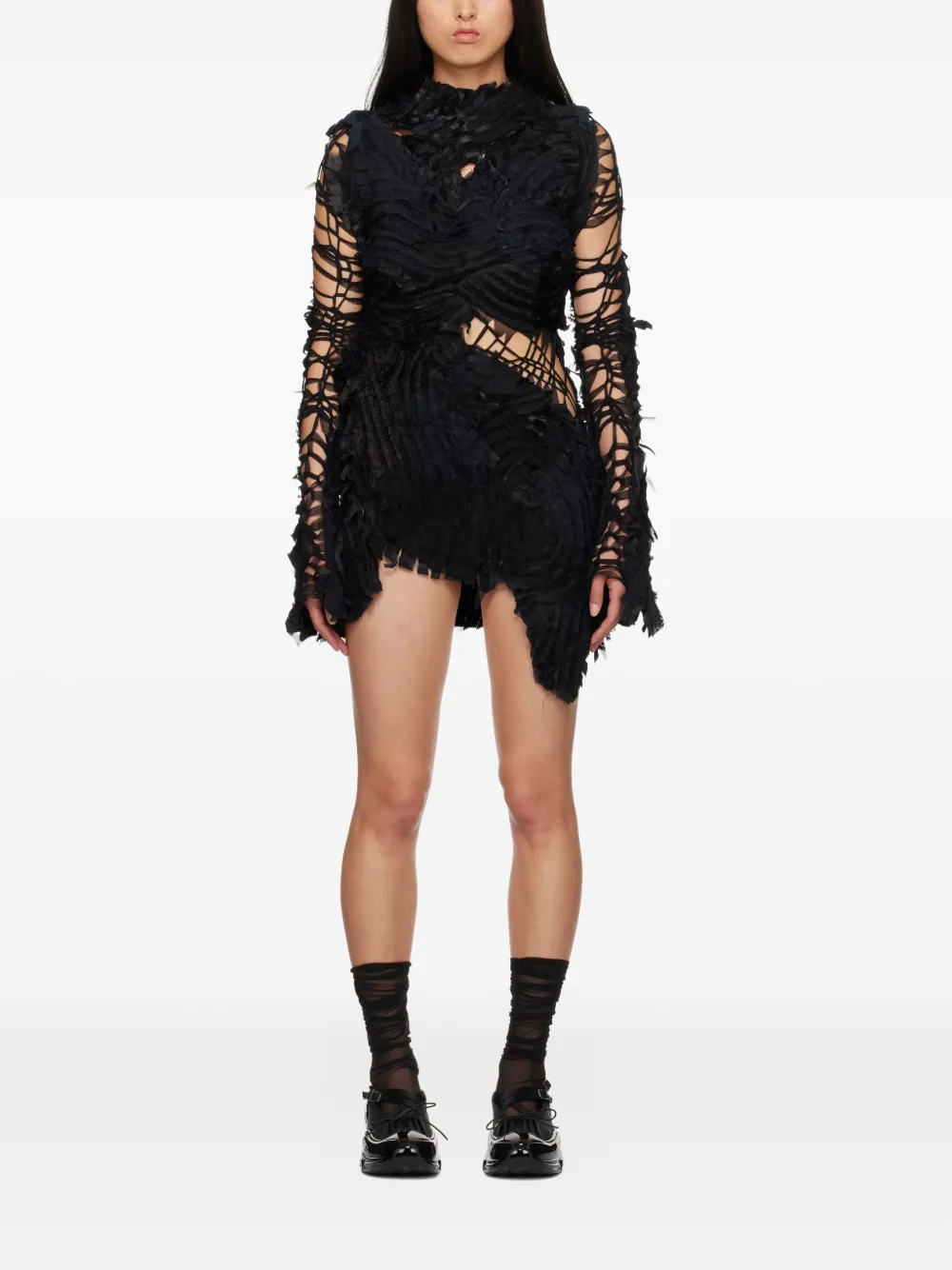 Асимметричное платье с оборками Collina Strada, черный
Асимметричное платье с оборками Collina Strada, черный