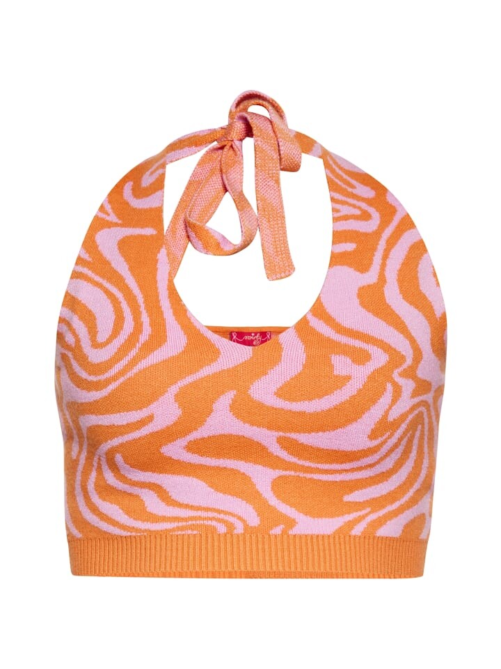 Топ Swirly Cropp, цвет pink orange 
Топ Swirly Cropp, цвет pink orange