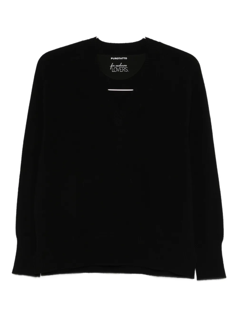 Свитер с V-образным вырезом Purotatto, черный
Свитер с V-образным вырезом Purotatto, черный