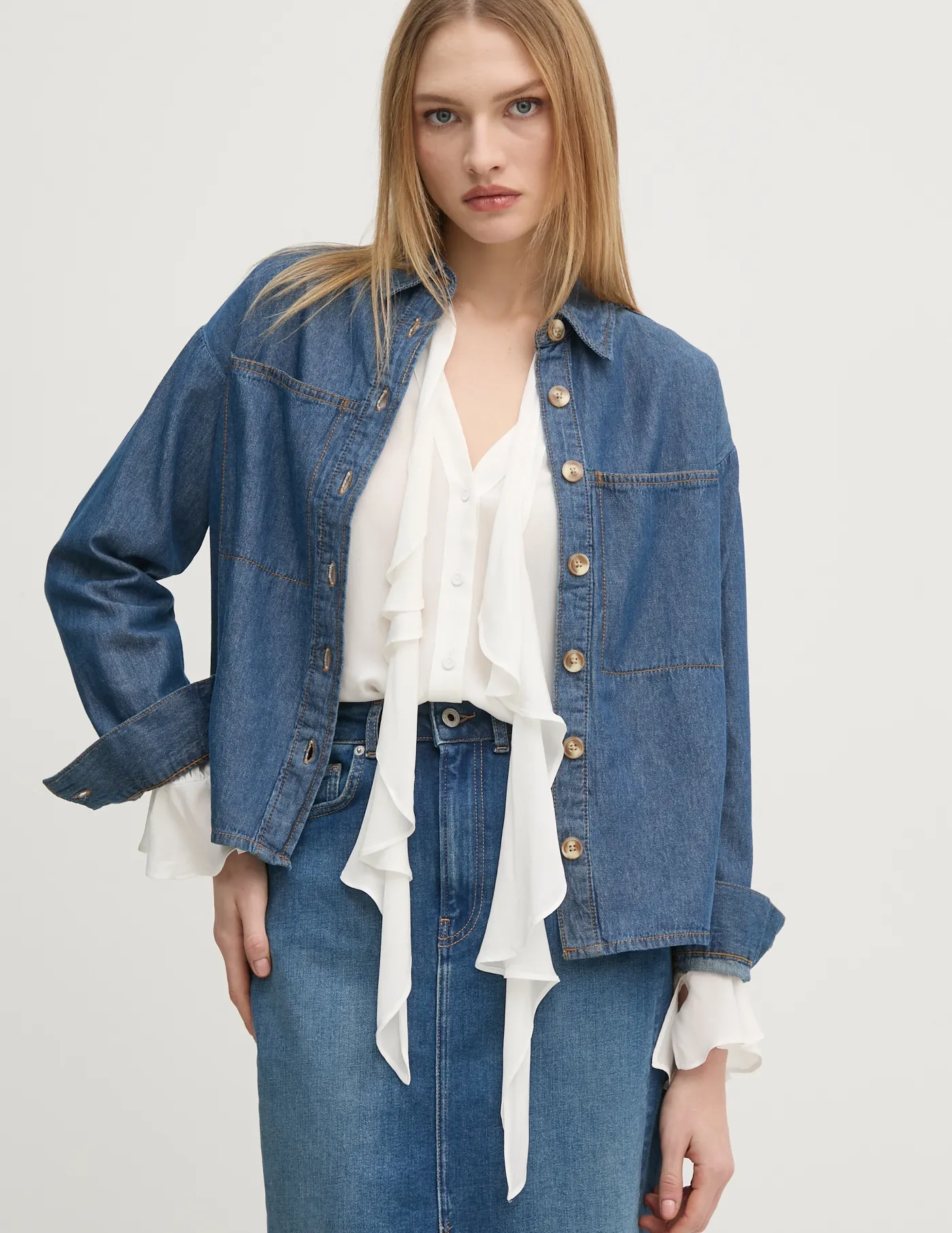 Джинсовая рубашка Pedro del Hierro, синий
Джинсовая рубашка Pedro del Hierro, синий