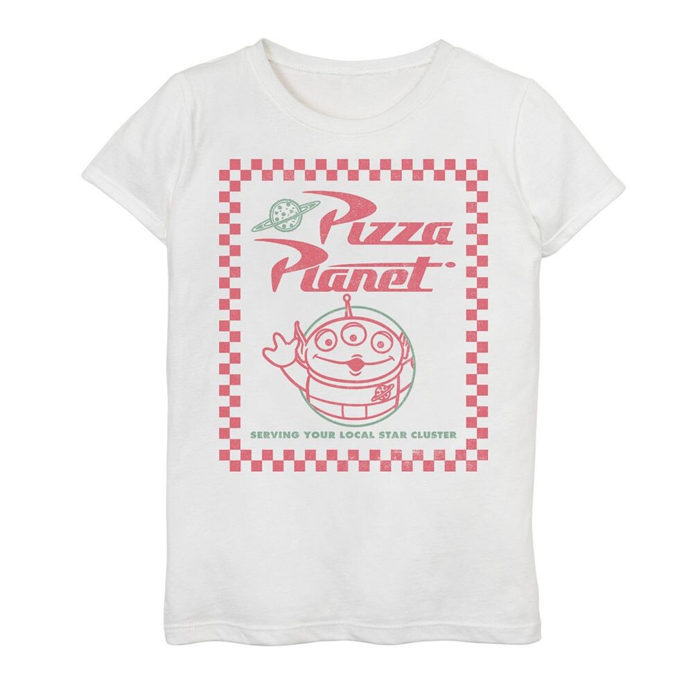 Футболка с графическим рисунком «История игрушек» для девочек 7–16 лет Disney/Pixar Alien Pizza Planet Disney / Pixar, белый
Футболка с графическим рисунком «История игрушек» для девочек 7–16 лет Disney/Pixar Alien Pizza Planet Disney / Pixar, белый