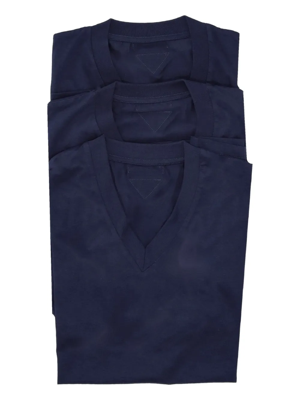 Футболка с короткими рукавами и V-образным вырезом Prada, синий
Футболка с короткими рукавами и V-образным вырезом Prada, синий