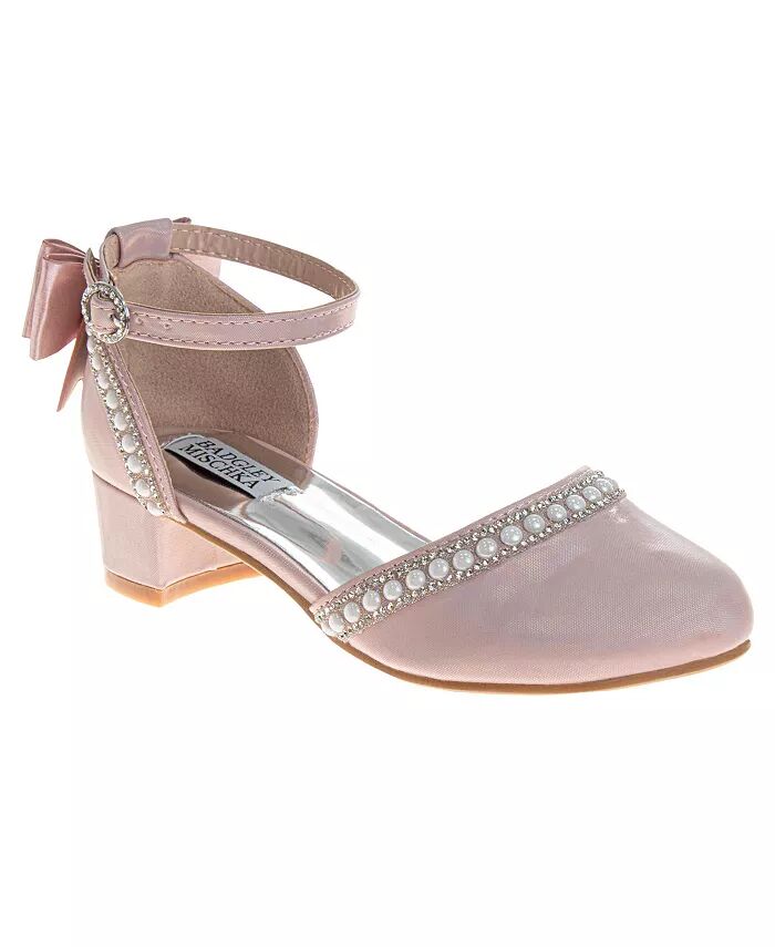 Туфли на низком каблуке для маленьких девочек. (Для маленьких детей/Для больших детей) Badgley Mischka, розовый
Туфли на низком каблуке для маленьких девочек. (Для маленьких детей/Для больших детей) Badgley Mischka, розовый