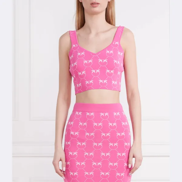 Телепатический топ приталенного кроя Pinko, розовый
Телепатический топ приталенного кроя Pinko, розовый