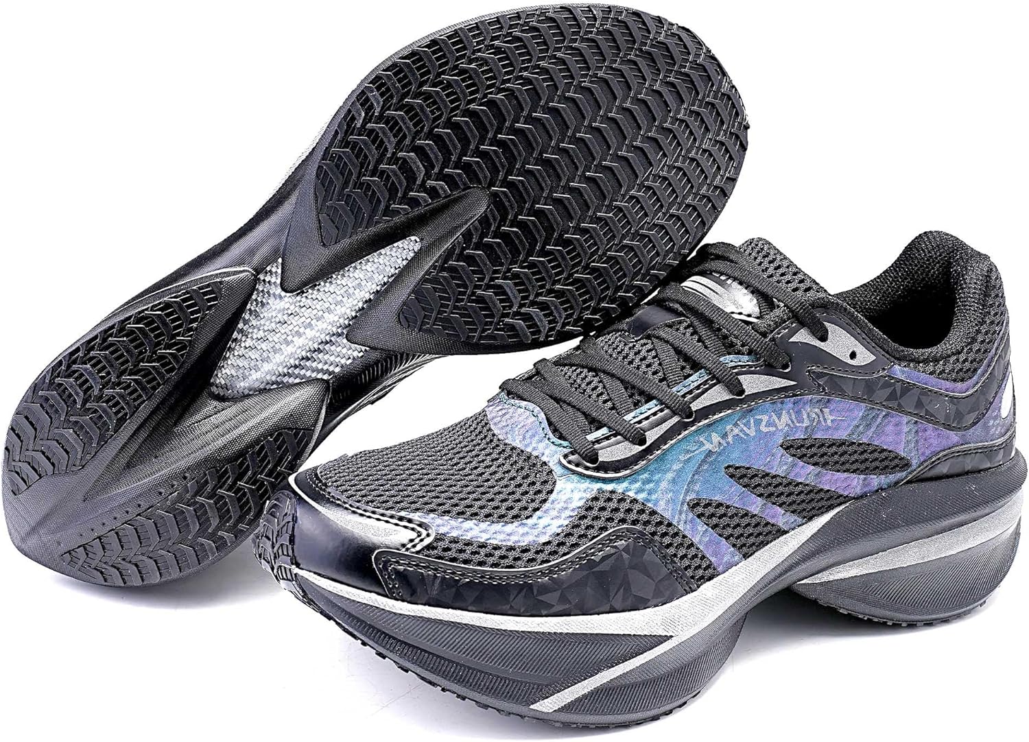 Женские и мужские кроссовки для бега - беговые с карбоновой пластиной, с высокой отдачей, двойной амортизацией, противоскользящие для ежедневных тренировок и повседневного использования Irunsvan, черный
Женские и мужские кроссовки для бега - беговые с карбоновой пластиной, с высокой отдачей, двойной амортизацией, противоскользящие для ежедневных тренировок и повседневного использования Irunsvan, черный