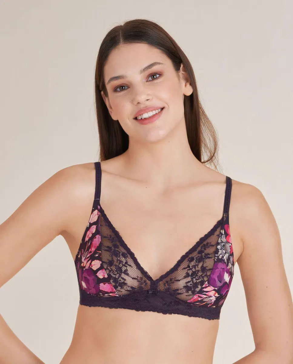 Бюстгальтер без косточек и цветочных мотивов Conturelle, пурпурный
Бюстгальтер без косточек и цветочных мотивов Conturelle, пурпурный