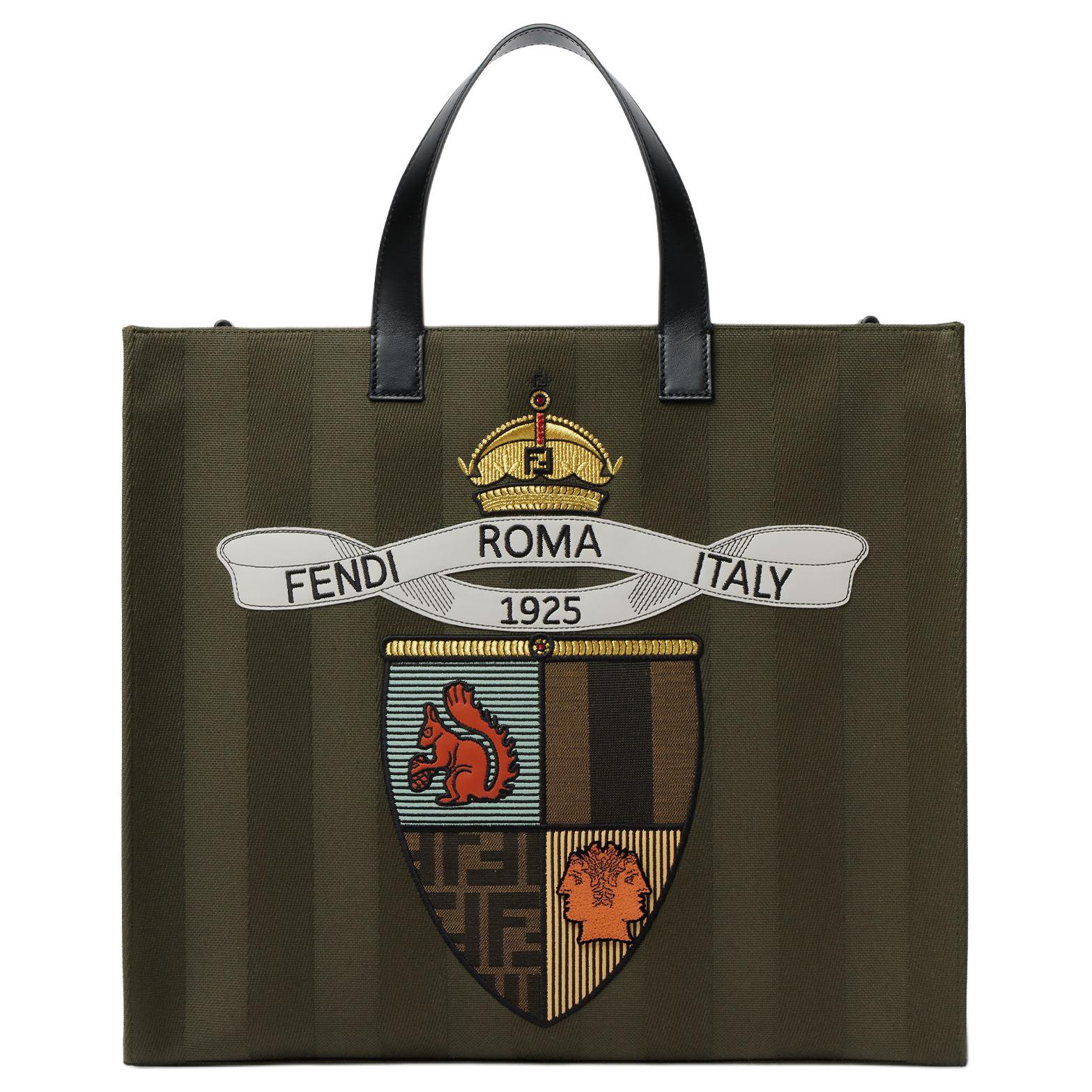 FENDI Хлопковая сумка-шоппер, шоппер, сумка через плечо, кроссбоди, мужская сумка темно-зеленого цвета
FENDI Хлопковая сумка-шоппер, шоппер, сумка через плечо, кроссбоди, мужская сумка темно-зеленого цвета