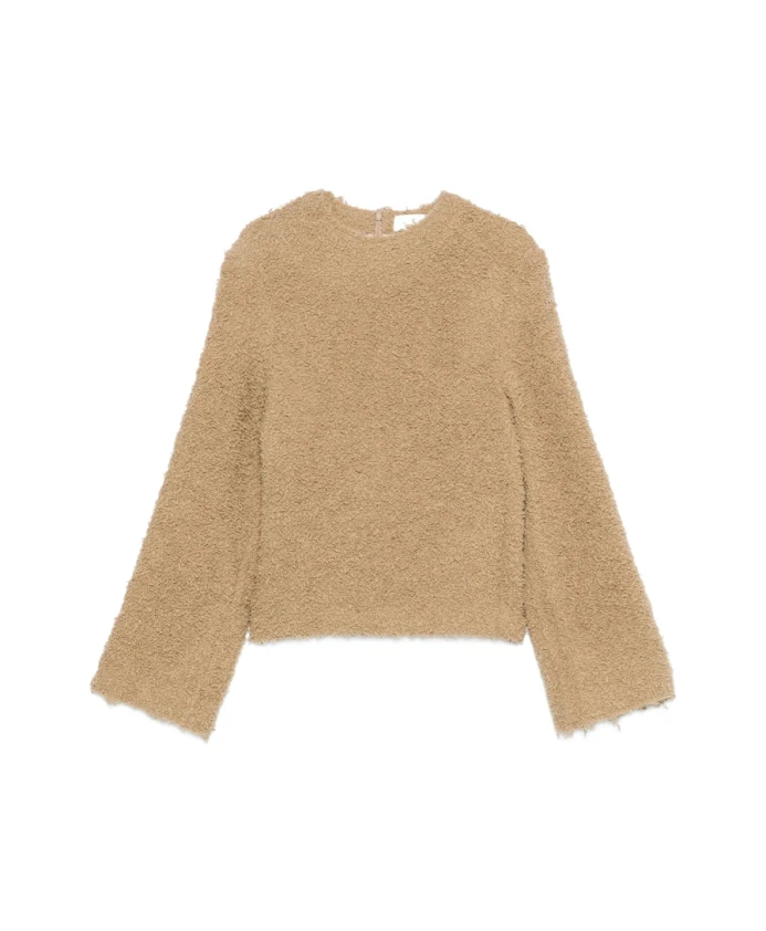 Бежевый фактурный вязаный пуловер с круглым вырезом Sãfr, бежевый
Бежевый фактурный вязаный пуловер с круглым вырезом Sãfr, бежевый