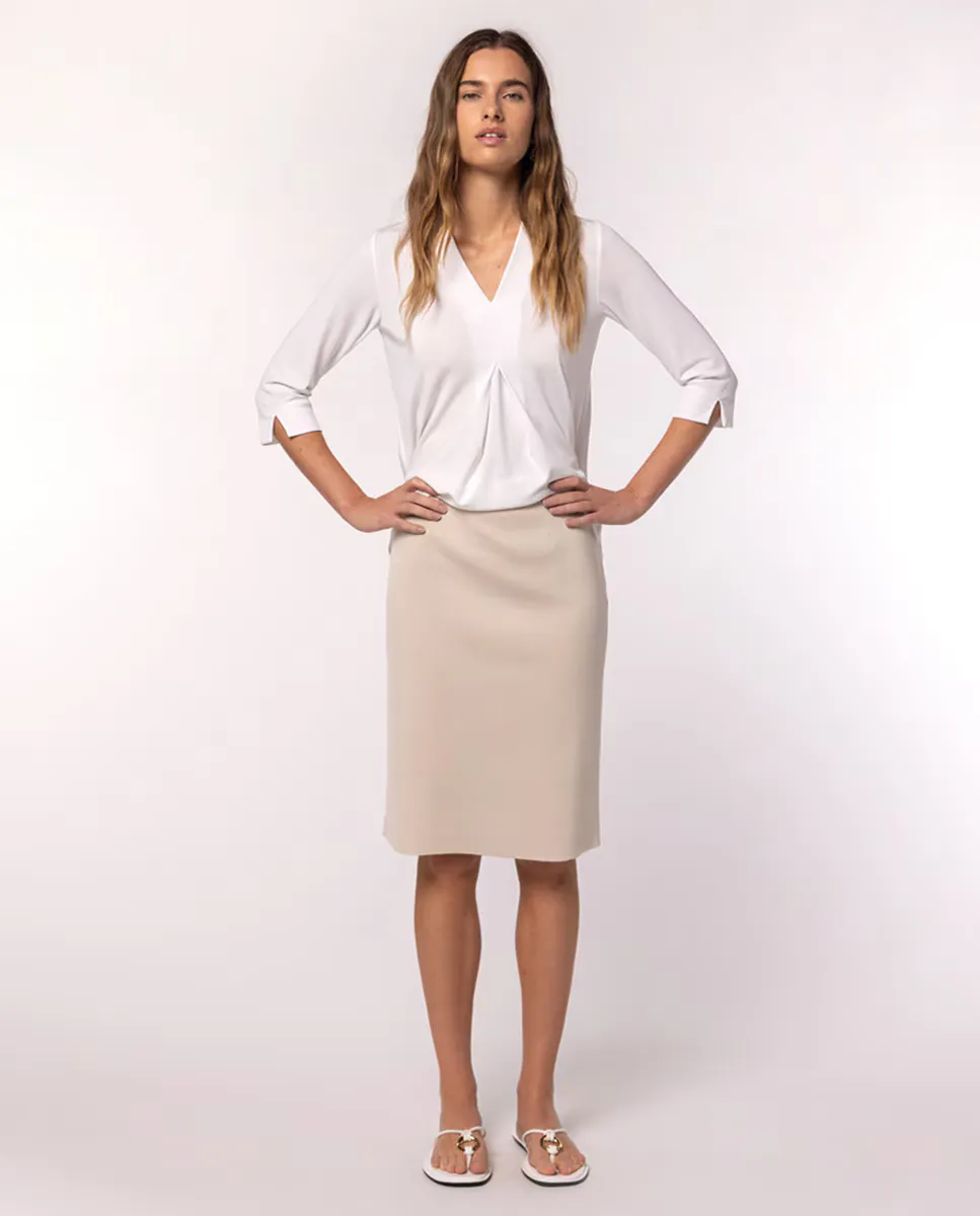 Простая, прямая трикотажная юбка Naulover, цвет Crudo
Простая, прямая трикотажная юбка Naulover, цвет Crudo