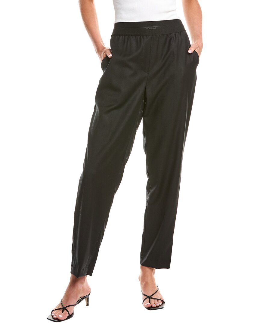 Шерстяные зауженные брюки Helmut Lang, черный 
Шерстяные зауженные брюки Helmut Lang, черный