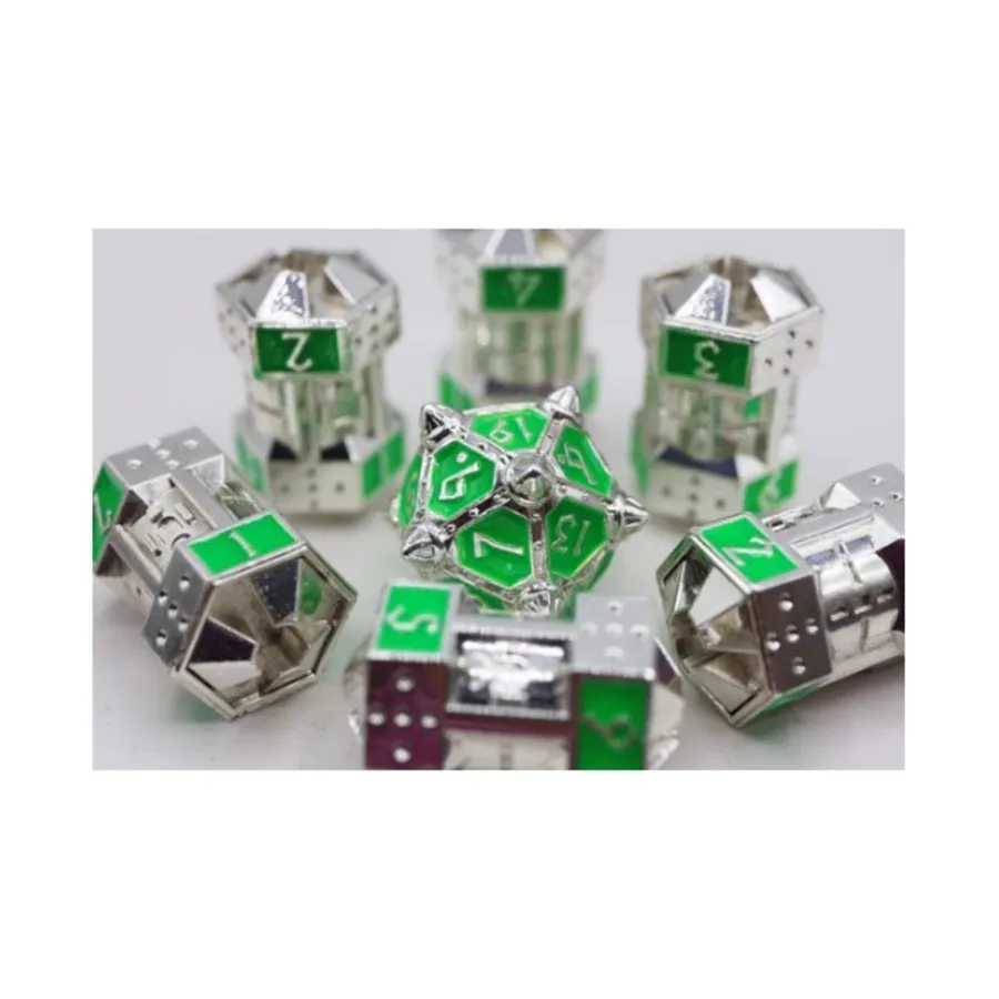 Набор кубиков CCG — неоновые бриллианты (7), Dice Sets - Metal CCG Dice 51
Набор кубиков CCG — неоновые бриллианты (7), Dice Sets - Metal CCG Dice 51