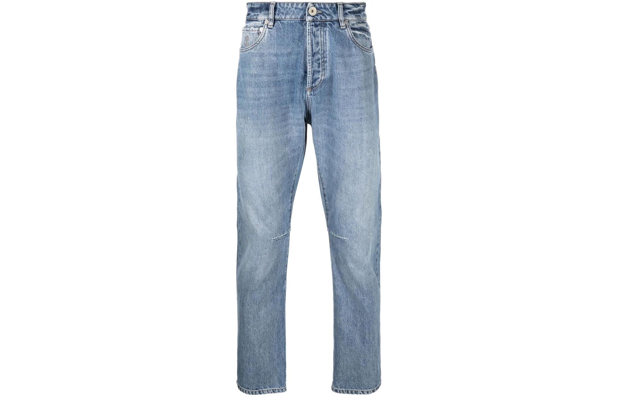 Узкие джинсы из денима Brunello Cucinelli, синий
Узкие джинсы из денима Brunello Cucinelli, синий