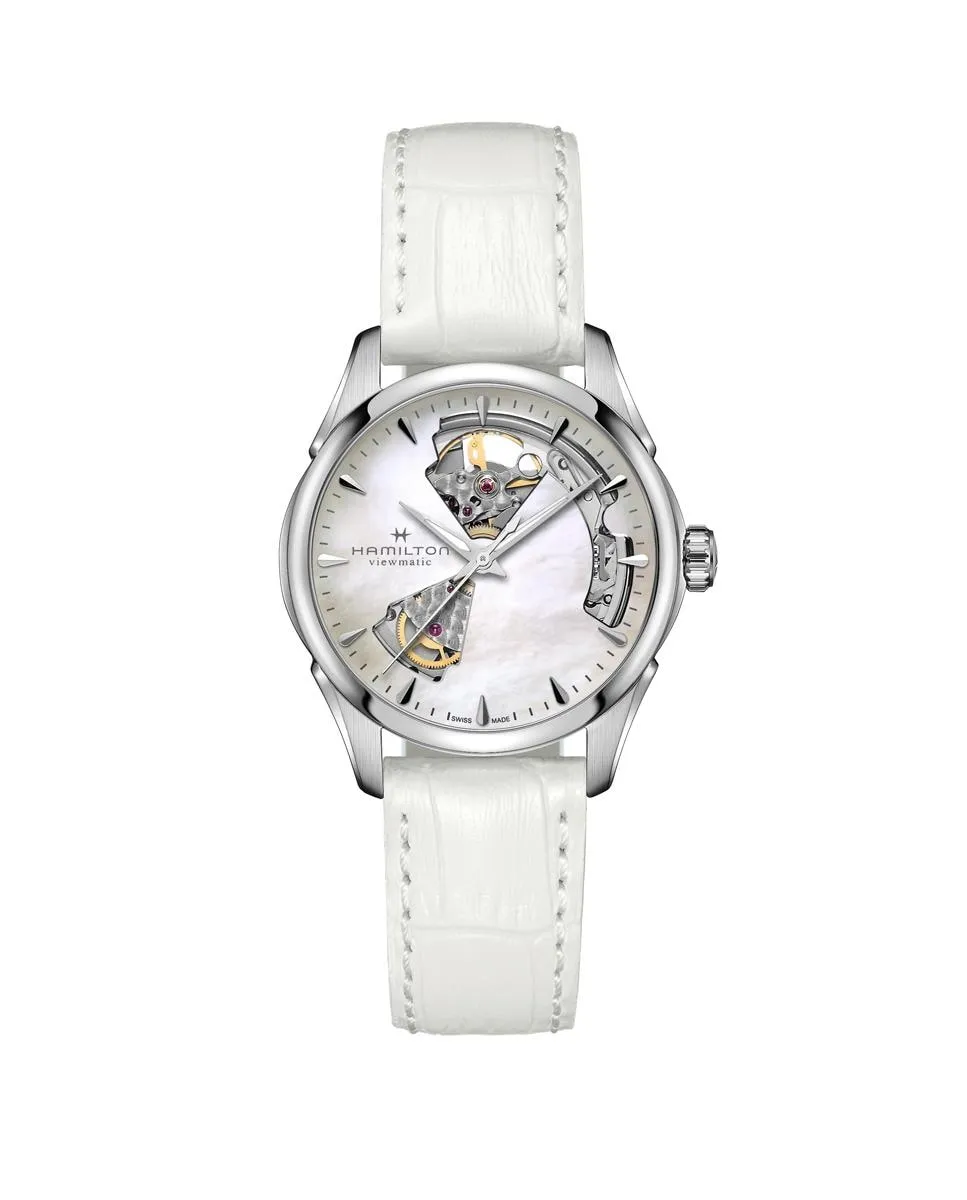 Jazzmaster Open Heart 36 мм автоматические женские часы H32215890 с кожаным ремешком Hamilton, белый
Jazzmaster Open Heart 36 мм автоматические женские часы H32215890 с кожаным ремешком Hamilton, белый