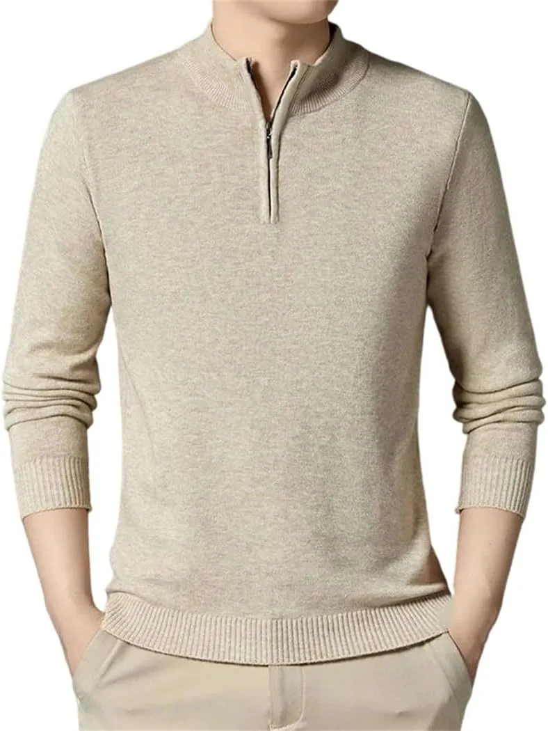 Мужской свитер с полузастежкой на молнии
Мужской свитер с полузастежкой на молнии