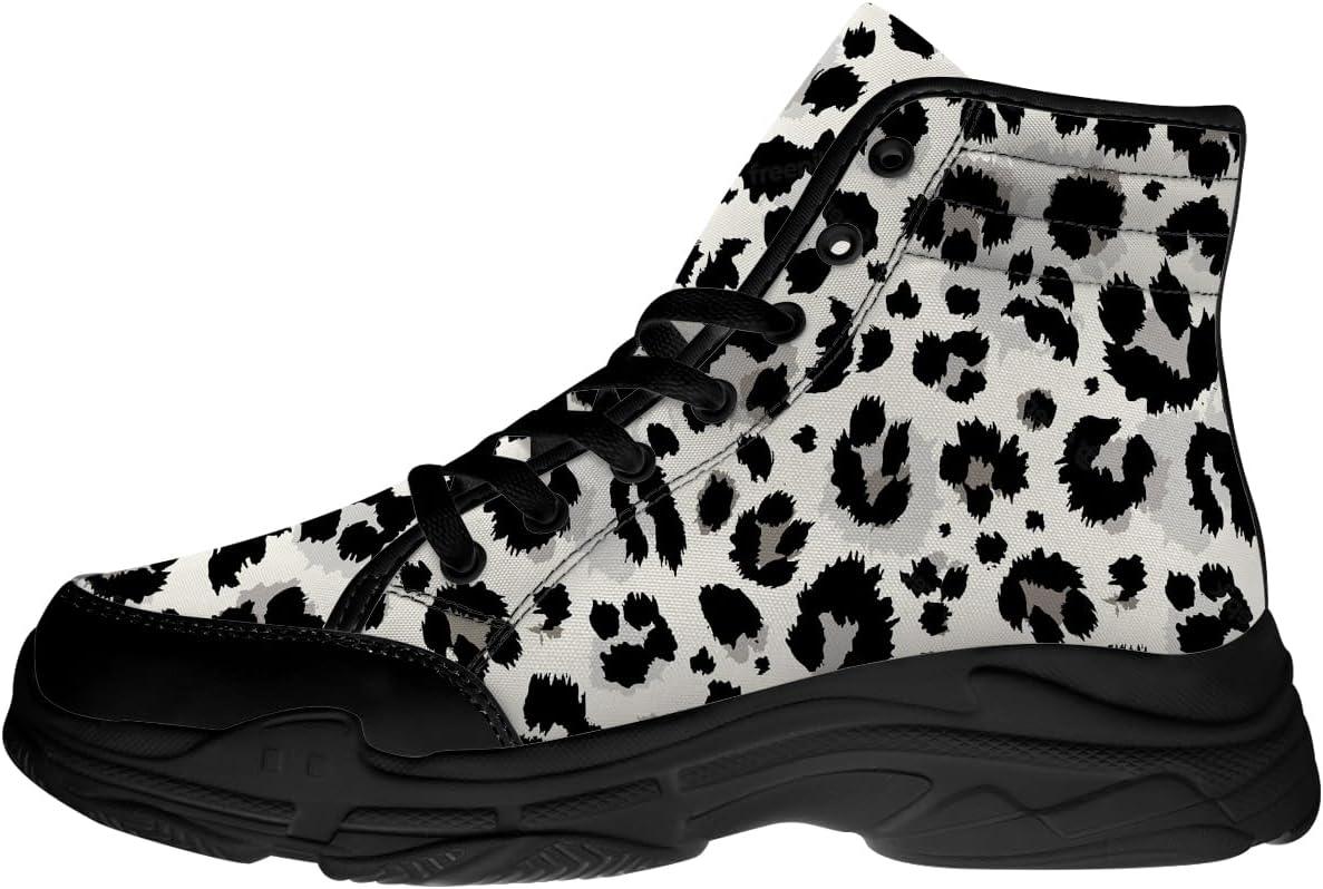 Кроссовки с леопардовым принтом, женщины, мужчины шнуруют высокие холстовые кроссовки, подарки для нее. Он Quorax, черный
Кроссовки с леопардовым принтом, женщины, мужчины шнуруют высокие холстовые кроссовки, подарки для нее. Он Quorax, черный