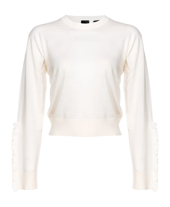 Свитер с длинными рукавами и оборками Pinko, бежевый
Свитер с длинными рукавами и оборками Pinko, бежевый