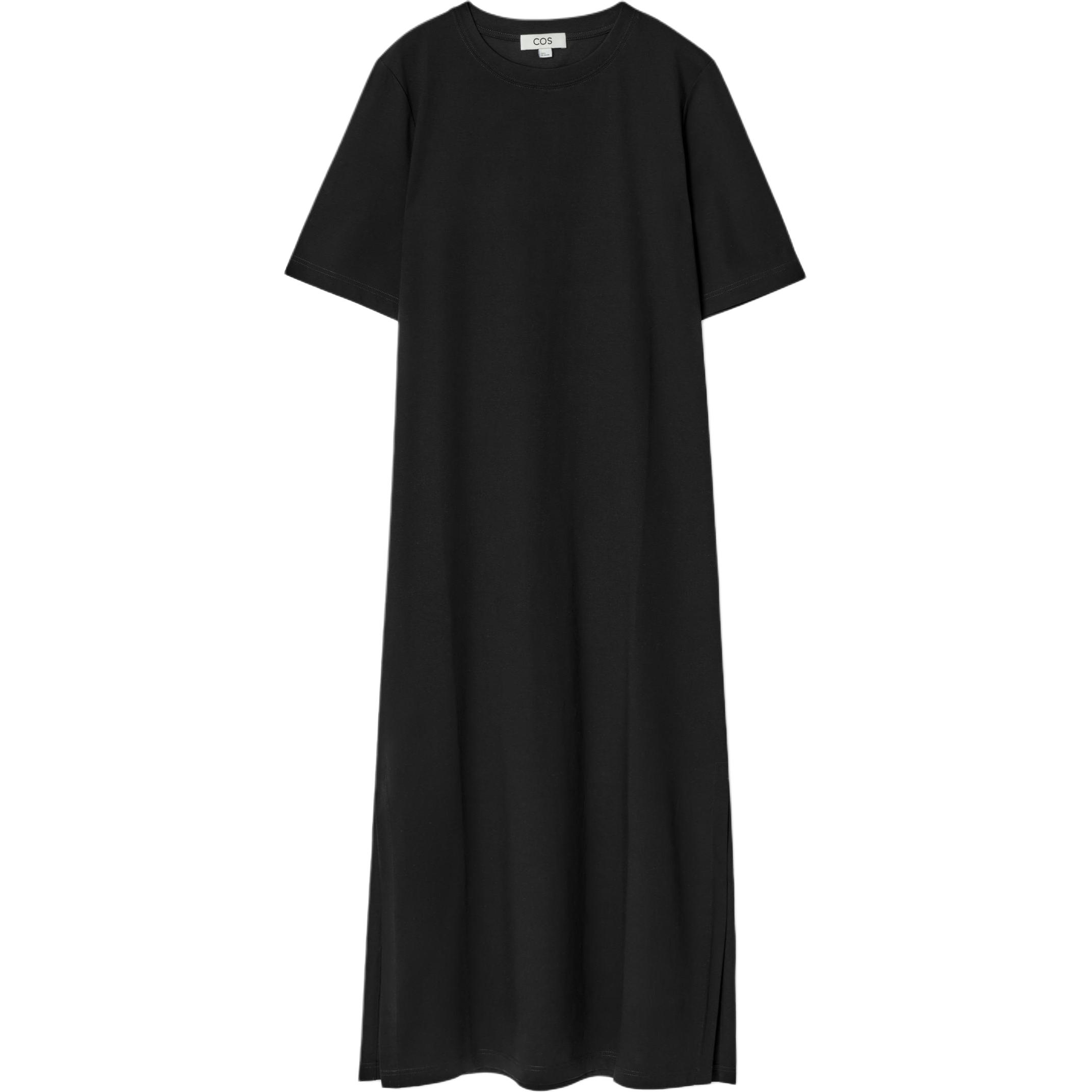 Женское черное платье с коротким рукавом COS, черный
Женское черное платье с коротким рукавом COS, черный