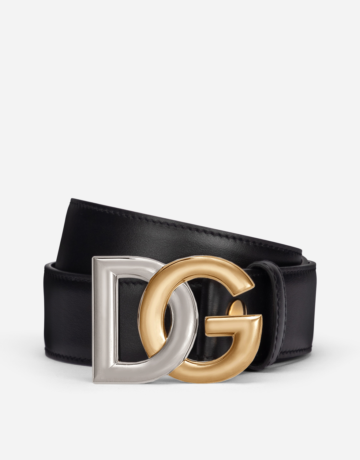 Ремень из телячьей кожи с двухслойным логотипом dg Dolce & Gabbana, черный
Ремень из телячьей кожи с двухслойным логотипом dg Dolce & Gabbana, черный