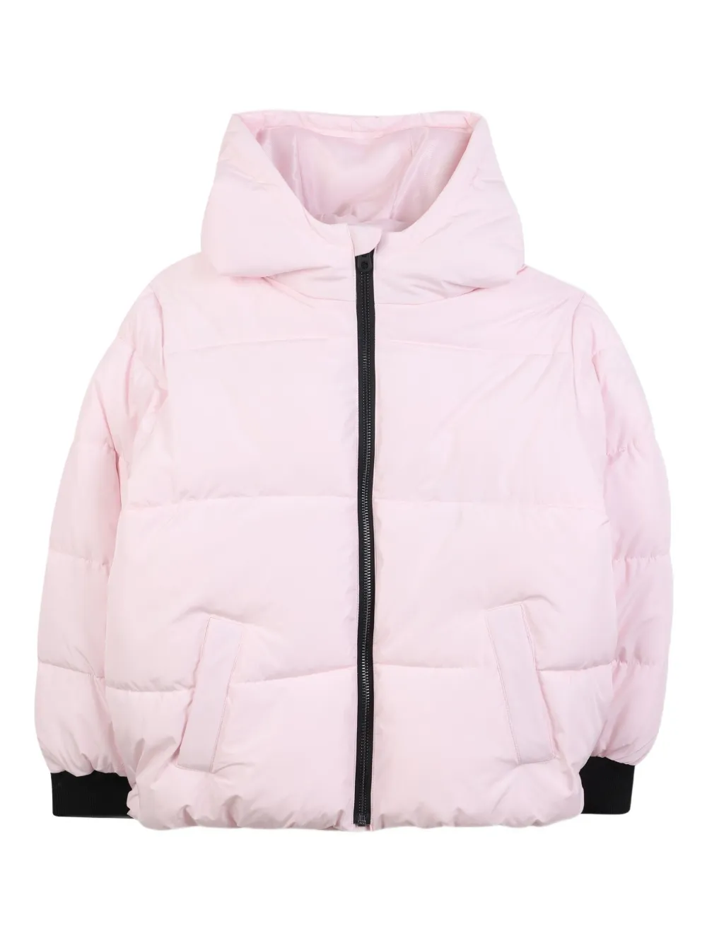 Пуховик с капюшоном Marc Jacobs Kids, розовый 
Пуховик с капюшоном Marc Jacobs Kids, розовый