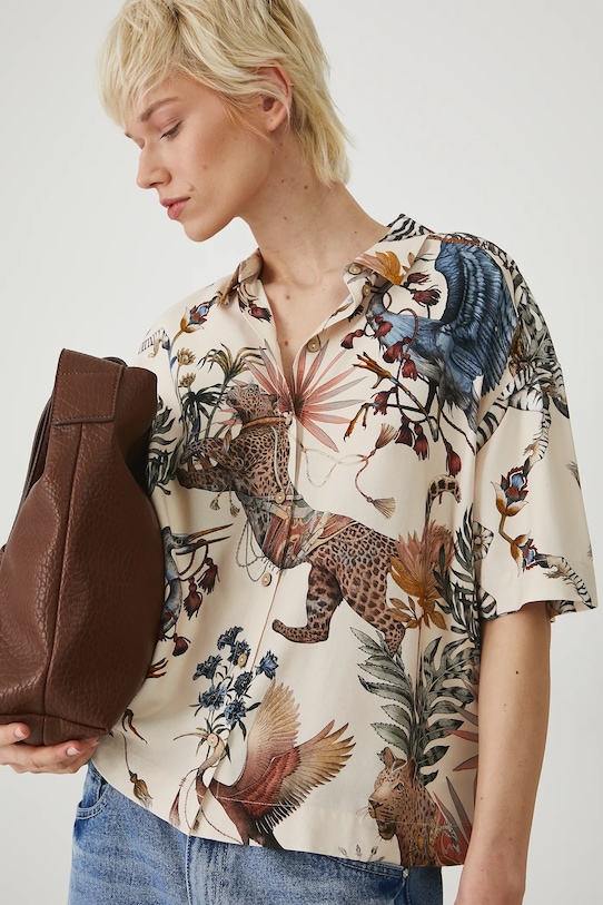 Рубашка с добавлением льна Medicine, бежевый
Рубашка с добавлением льна Medicine, бежевый