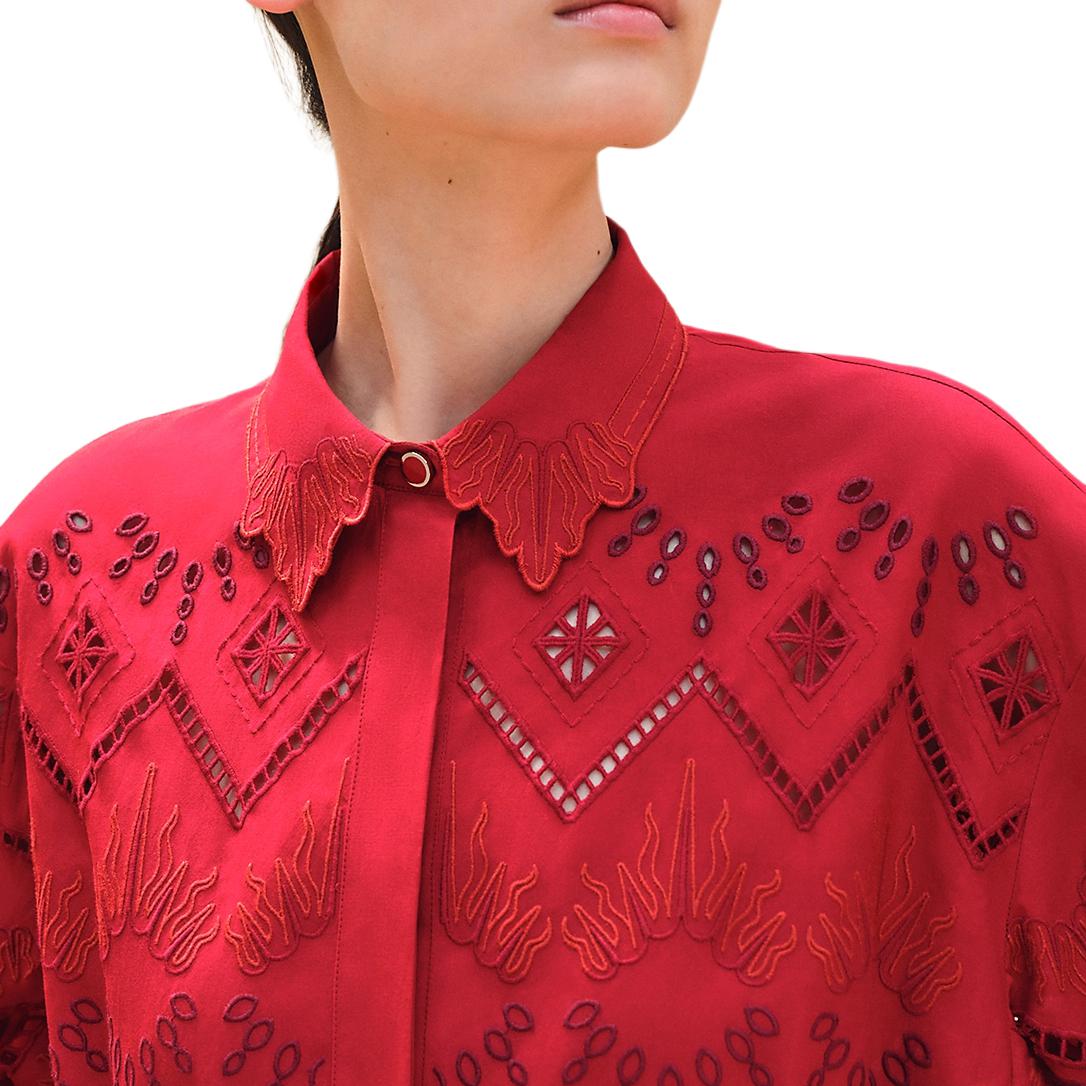 Женское платье с длинными рукавами красное HERMES
Женское платье с длинными рукавами красное HERMES