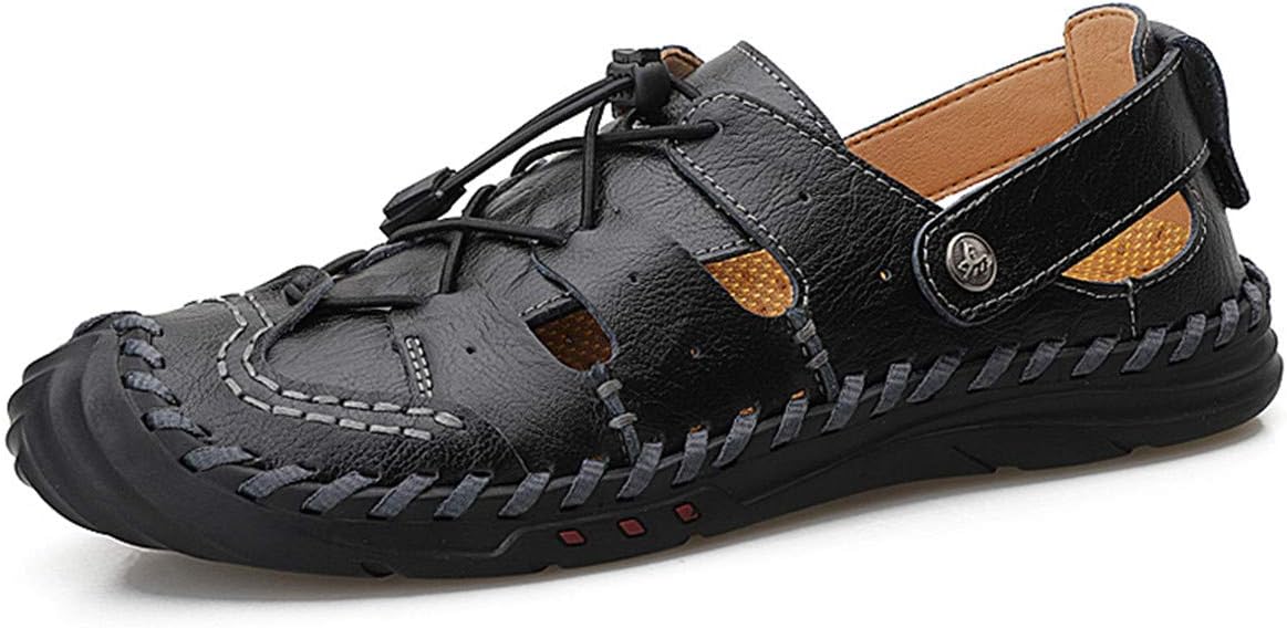 Мужские закрытые кожаные сандалии ChicWind с шнуровкой на лето, эластичные повседневные обувь рыбака, черный
Мужские закрытые кожаные сандалии ChicWind с шнуровкой на лето, эластичные повседневные обувь рыбака, черный