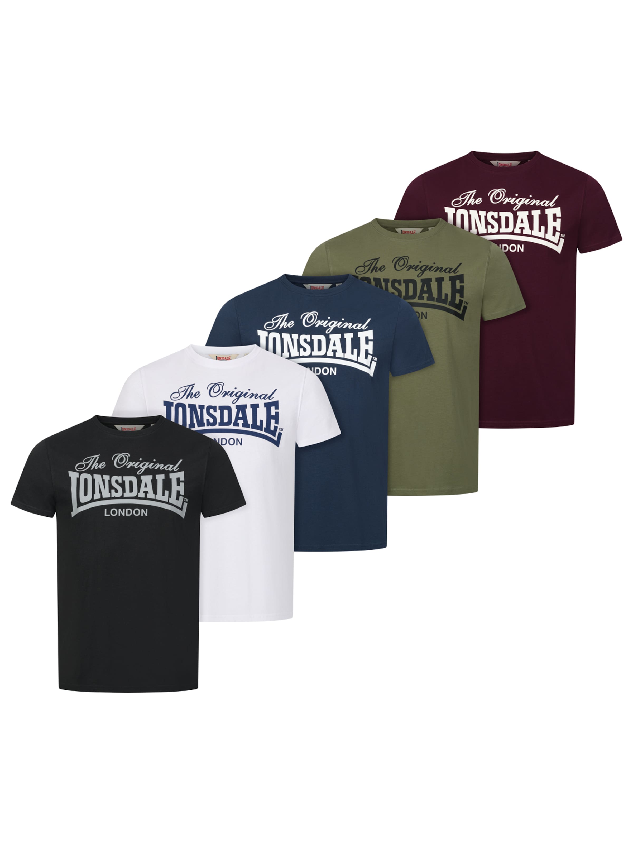 LONSDALE Футболка 'Fittonhill' в цветах Sapphire, Olive, Cyclamen, Black, White
LONSDALE Футболка 'Fittonhill' в цветах Sapphire, Olive, Cyclamen, Black, White